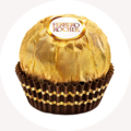 Deilige Ferrero Rocher praliner i gullinnpakning.